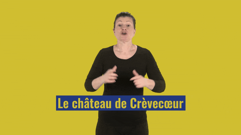 Screenshot of a video guide in French Sign Language